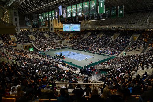 OAKA Arena va găzdui un turneu de tenis în 2-8 noiembrie/Foto: X (Thanos Stathopoulos)