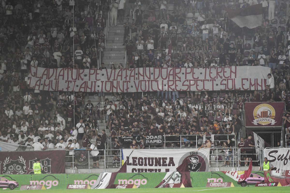 Revenire surpriză lângă Dan Șucu la meciul Rapidului: unul dintre cei mai iubiți jucători, în tribune la meciul cu Botoșani