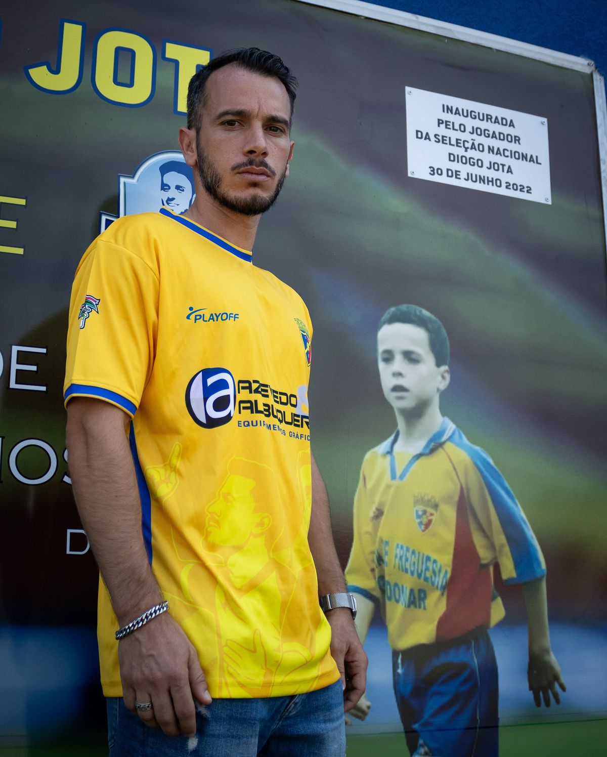 Chipurile lui Diogo Jota și Andre Silva au apărut pe tricourile lui Gondomar