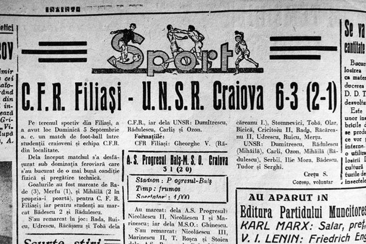 RETRO GSP. La 72 de ani de la primul meci al Craiovei, citiți cel mai bun text scris vreodată despre Universitatea!