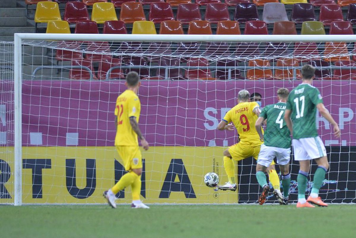 ROMÂNIA - IRLANDA DE NORD 1-1 » Tricolorii au luat gol pe final, în superioritate numerică. Clasamentul după prima rundă