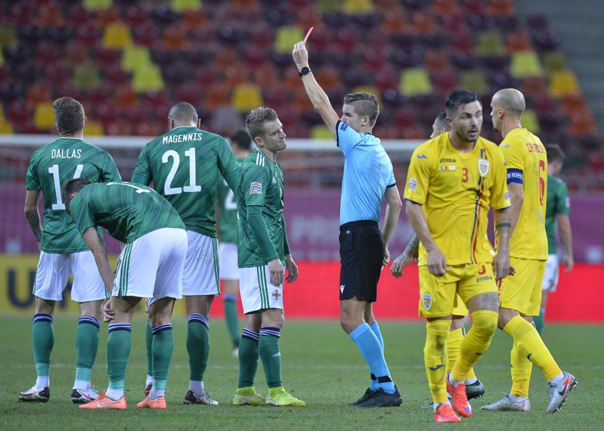 ROMÂNIA - IRLANDA DE NORD 1-1 » Tricolorii au luat gol pe final, în superioritate numerică. Clasamentul după prima rundă
