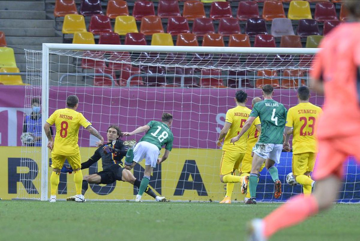 ROMÂNIA - IRLANDA DE NORD 1-1. Un „tricolor”, acuzat de o legendă a nord-irlandezilor: „Se prăbușește de parcă ar fi făcut bucăți”