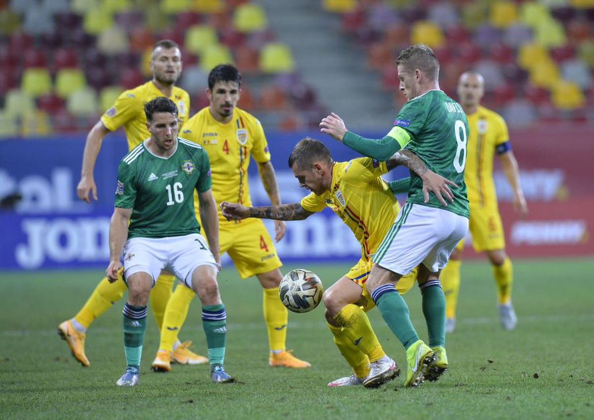 ROMÂNIA - IRLANDA DE NORD 1-1. Mirel Rădoi, ironic: „La acea fază fixă am păstrat distanța specifică pandemiei” ;)