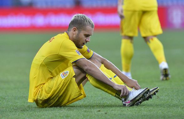 ROMÂNIA - IRLANDA DE NORD 1-1. George Pușcaș, la pământ după remiză: „Nu cred că o să reușim să dormim. Este un foarte mare regret”