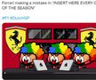 „Ferrari făcând o greșeală în *oricare cursă din sezon*”