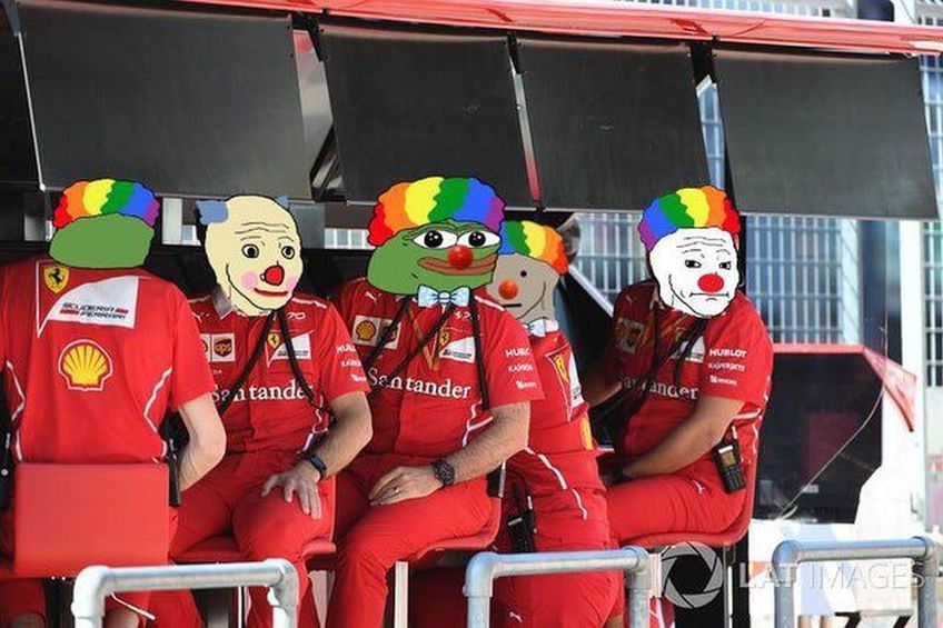 Val de meme necruțătoare după ce mecanicii Ferrari au ieșit cu 3 roți în loc de 4 la oprirea lui Carlos Sainz