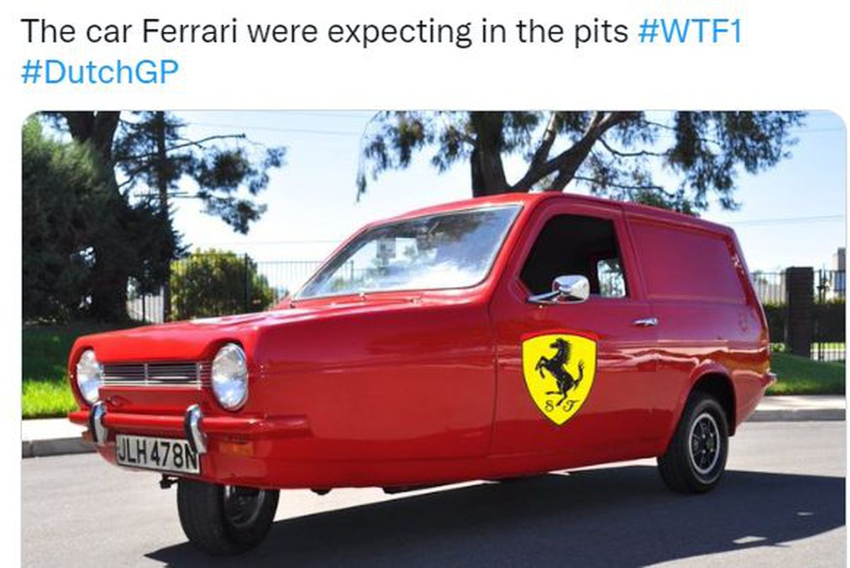 Val de meme necruțătoare după ce mecanicii Ferrari au ieșit cu 3 roți în loc de 4 la oprirea lui Carlos Sainz
