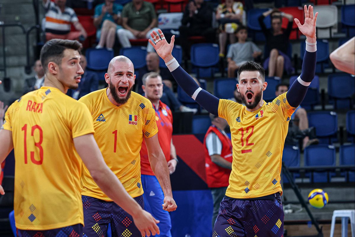 România a învins Franța, deținătoarea titlului olimpic, la Campionatul European de volei masculin și este în optimile de finală