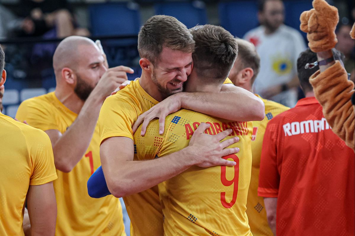 România a învins Franța, deținătoarea titlului olimpic, la Campionatul European de volei masculin și este în optimile de finală
