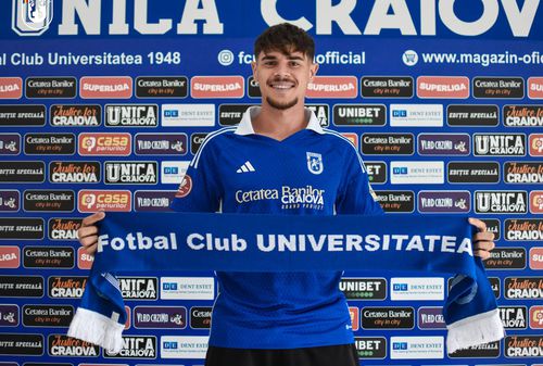 Gabriel Buta (21 de ani, fundaș central) a fost împrumutat de FCU Craiova de la Farul.