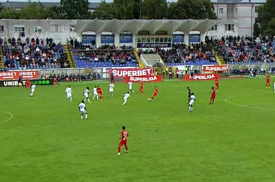 FC Botoșani - Hermannstadt 2-2 » Remiză spectaculoasă la Botoșani: 4 goluri și două eliminări, la debutul lui Alexa