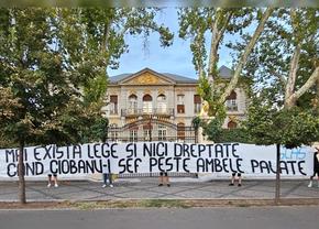 Reacția lui Gigi Becali, după ce ultrașii Stelei au afișat în Piața Victoriei: „Ciobanu-i șef peste ambele Palate!”
