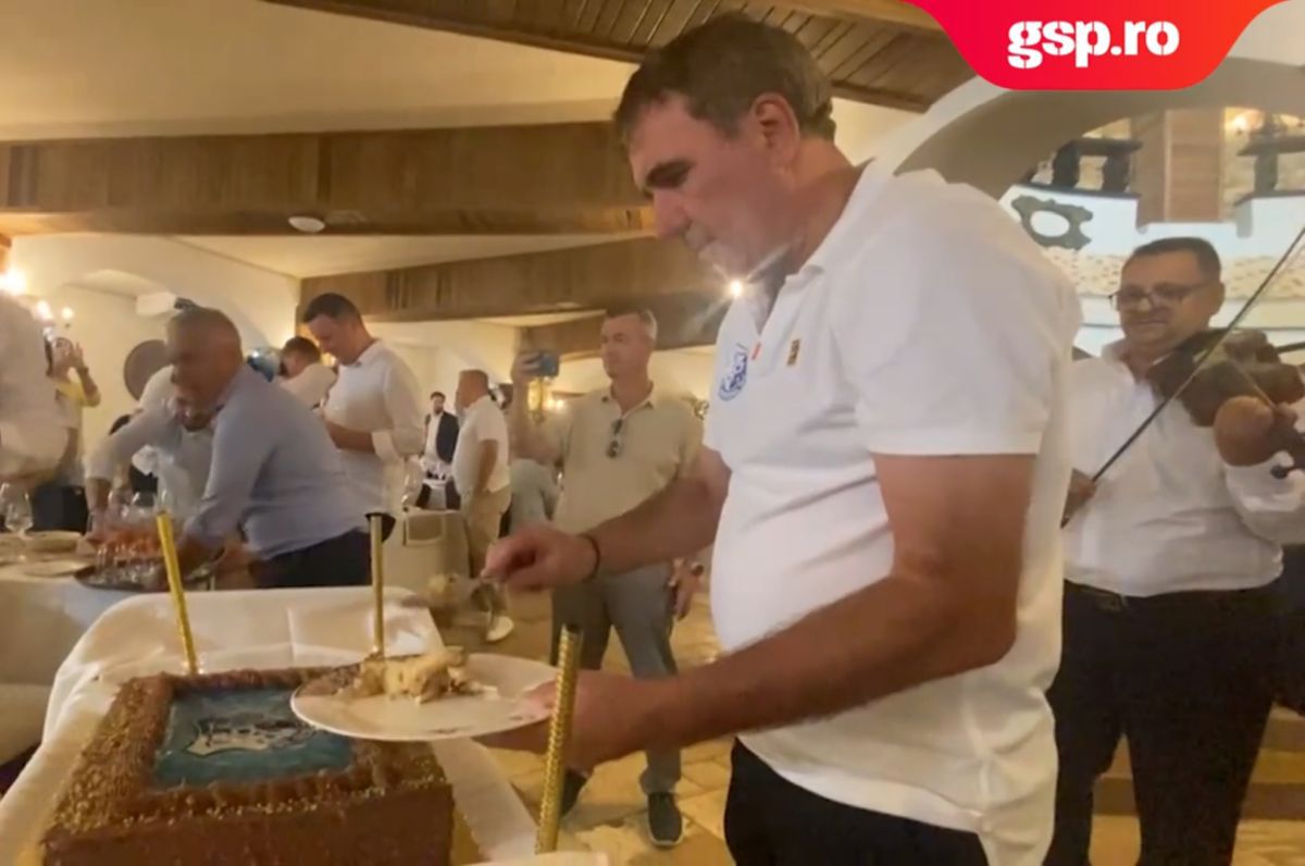 „Unu-i Gică Hagi!” » Imagini FABULOASE de la petrecerea organizată de Hagi după inaugurarea investiției de 8 milioane de euro! Stere Halep, SHOW pe muzică machedonească