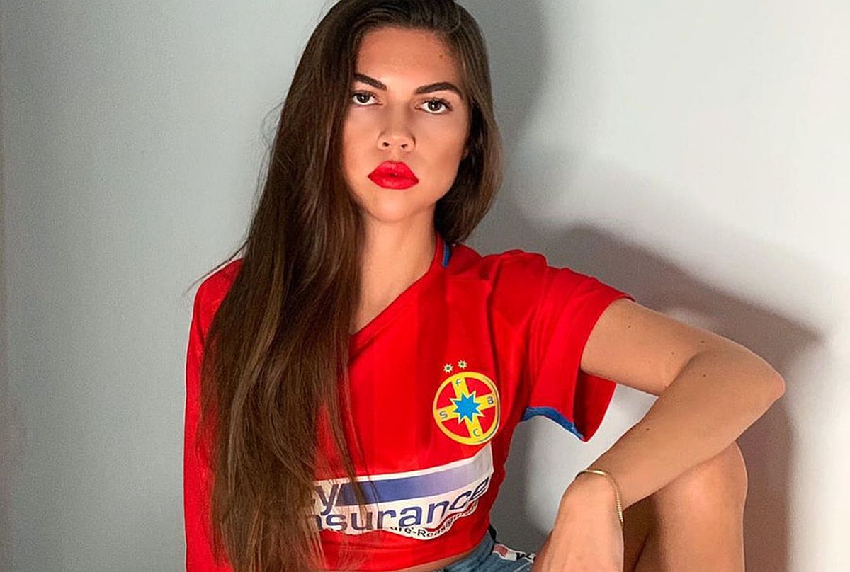 FOTO Cea mai bucuroasă fană după FCSB - Dinamo! Mesajul războinic postat înainte de Derby