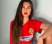 Mădălina Buftea adoră să se pozeze în tricoul FCSB