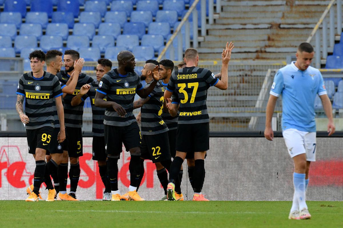 FOTO Lazio - Inter 1-1. Duel încins pe Olimpico! Două eliminări + Ștefan Radu s-a accidentat în startul partidei