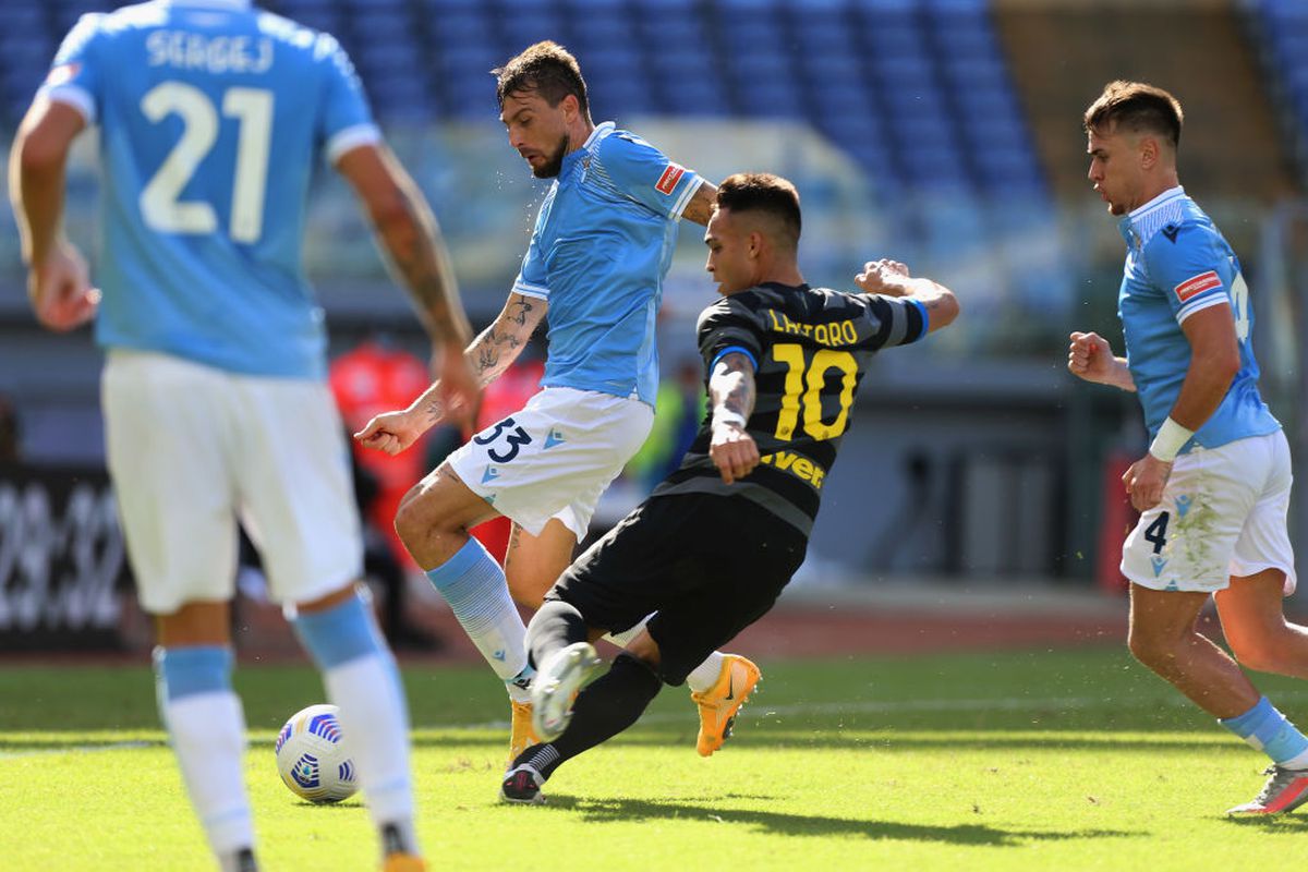 FOTO Lazio - Inter 1-1. Duel încins pe Olimpico! Două eliminări + Ștefan Radu s-a accidentat în startul partidei