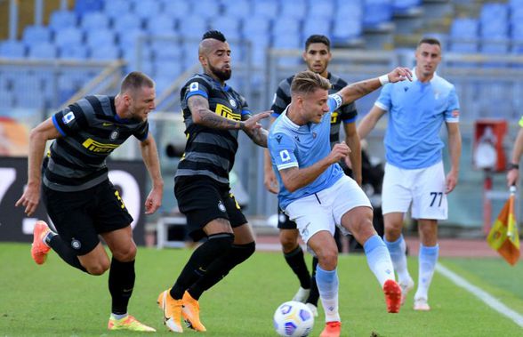 FOTO Lazio - Inter 1-1. Duel încins pe Olimpico! Două eliminări + Ștefan Radu s-a accidentat în startul partidei