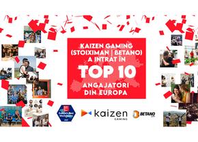 Kaizen Gaming este în Top 10 al celor mai bune locuri de muncă din Europa