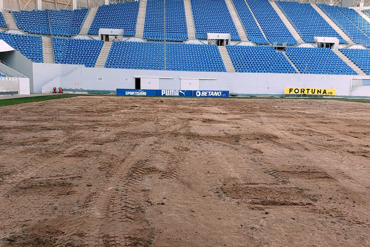 Gata în timp-record! Cât va dura înlocuirea gazonului de pe „Ion Oblemenco” + când se joacă primul meci pe noua suprafață