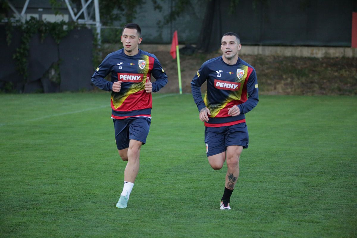 Imagini de la antrenamentul României » Rădoi a avut lotul complet