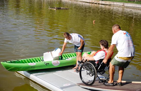 Lacul Titan, accesibil pentru persoanele cu dizabilități. Pontoane și caiace special adaptate: „66 la sută dintre ei nu pot ieși din casă să vadă parcurile”