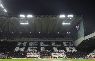 Imaginile serii în Champions League » Scenografie spectaculoasă a fanilor lui Newcastle