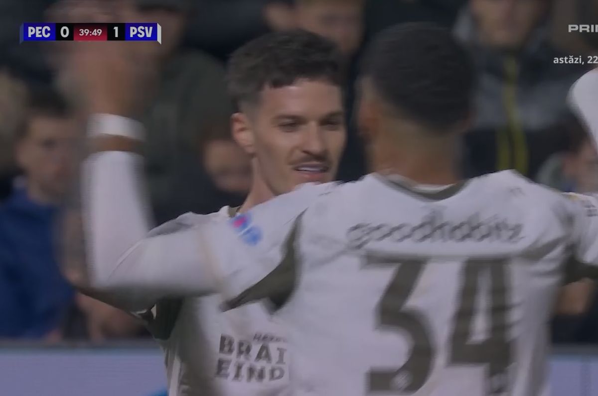 Cum a înscris Dennis Man primul gol pentru PSV