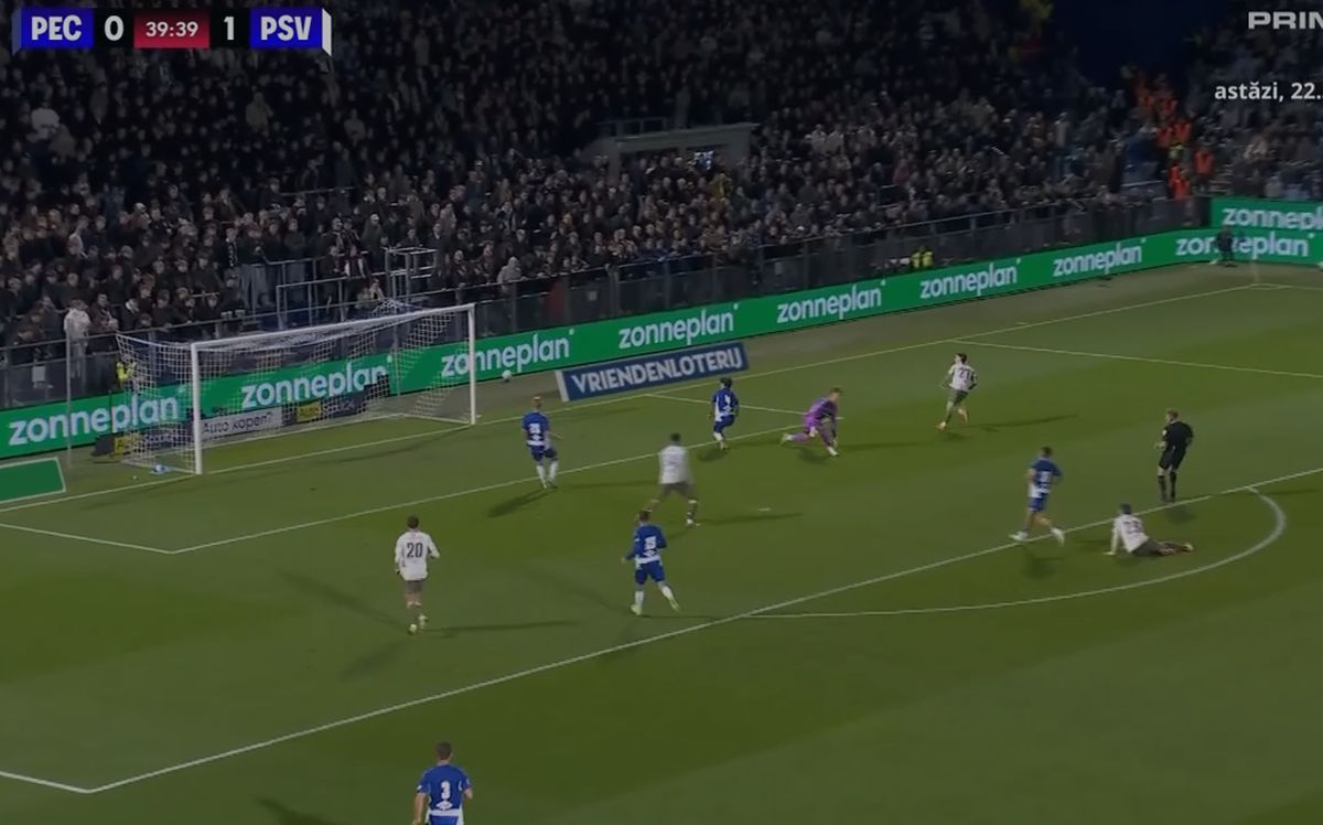 Cum a înscris Dennis Man primul gol pentru PSV