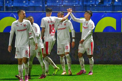 Stipe Perica, atacantul lui Dinamo, a marcat golul victoriei cu Unirea Slobozia, scor 1-0, în primul meci al etapei 12 din Superliga/ foto: Cristi Preda (GSP)