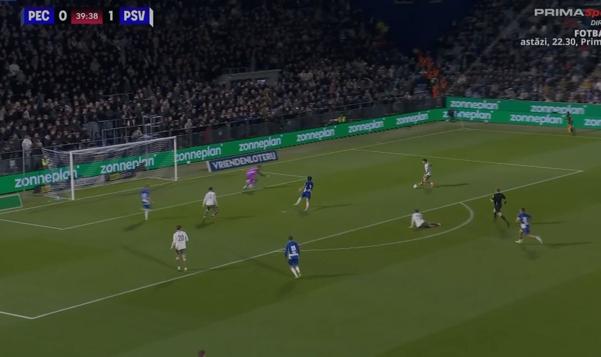 Cum a înscris Dennis Man primul gol pentru PSV