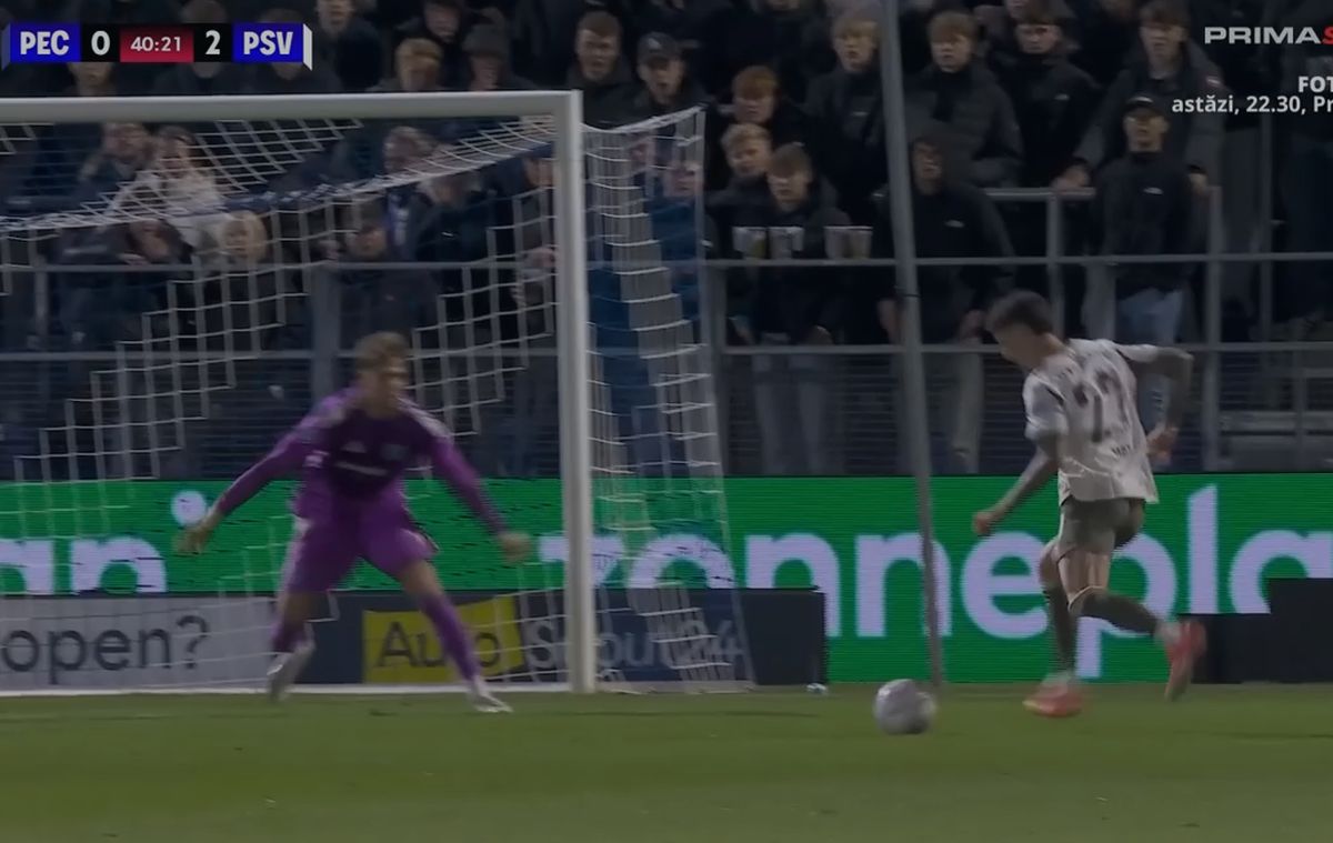 Cum a înscris Dennis Man primul gol pentru PSV