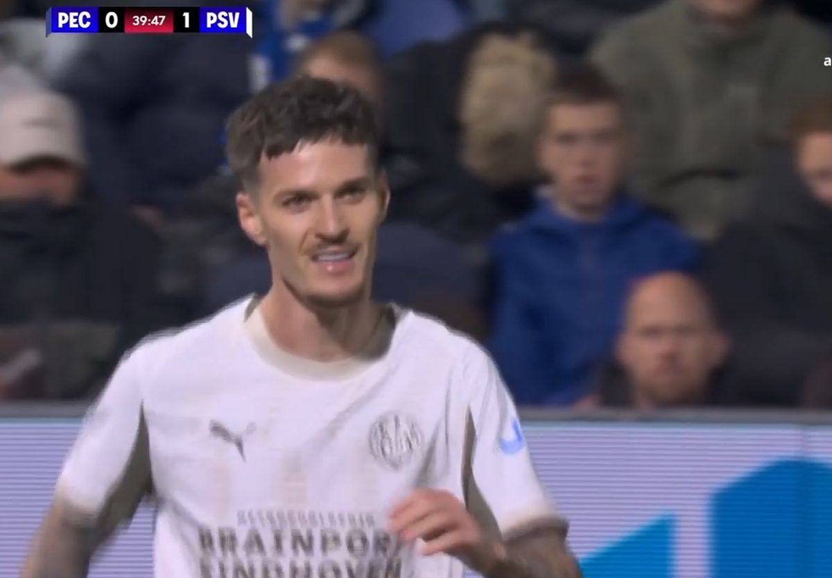 Cum a înscris Dennis Man primul gol pentru PSV