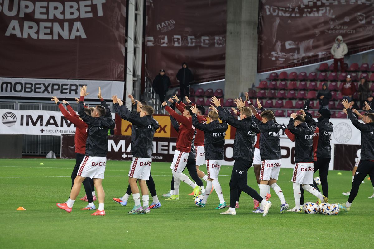 Rapid - Farul, imagini înaintea partidei din Giulești