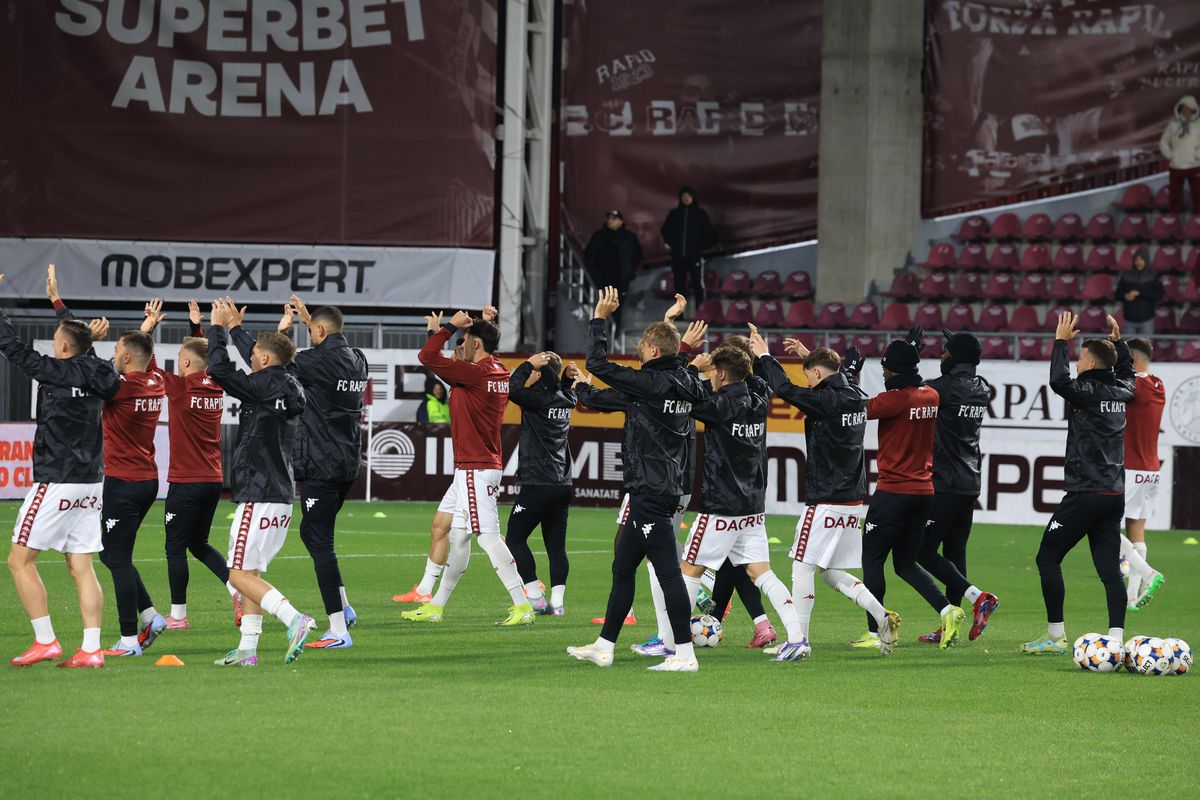 Rapid - Farul, imagini înaintea partidei din Giulești