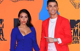 Cristiano Ronaldo și Georgina Rodriguez au sclipit pe covorul roșu » FOTO Ținute spectaculoase la gala MTV European Music Awards