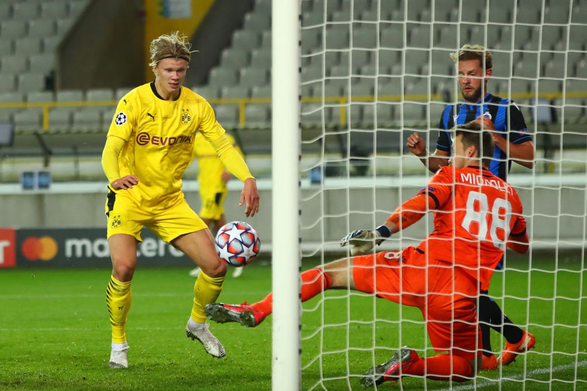 VIDEO + FOTO Haaland se luptă cu recordurile în UEFA Champions League » I-a egalat deja pe Ronaldo și Adriano la goluri marcate
