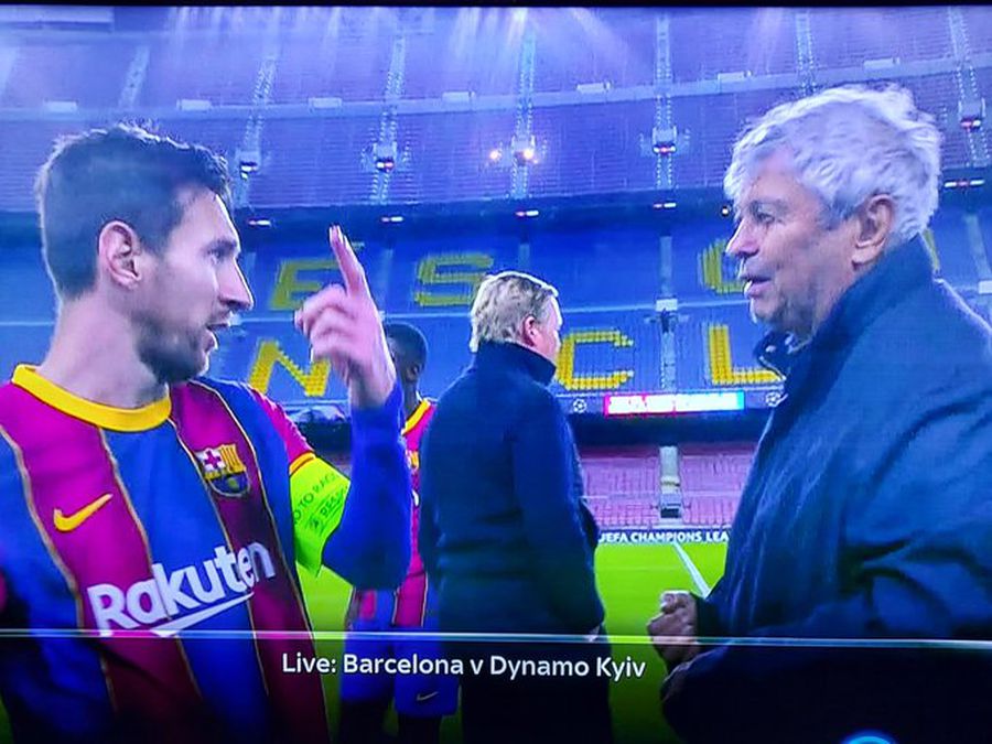 FOTO Imaginea serii în Liga Campionilor! Ce a făcut Mircea Lucescu imediat după finalul partidei de pe Camp Nou