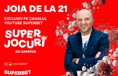 Dan Capatos joacă la Superbet, live de la ora 21:00, pe canalul de Youtube!