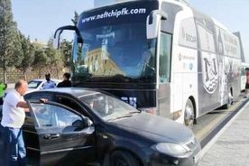 Autocarul lui Neftchi, implicat într-un accident rutier, după ce Mutu a cerut deplasarea cu două zile înainte de meci