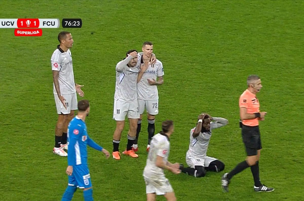 Eliminare stupidă în derby-ul Craiovei! Fotbaliștii oaspeților, stupefiați