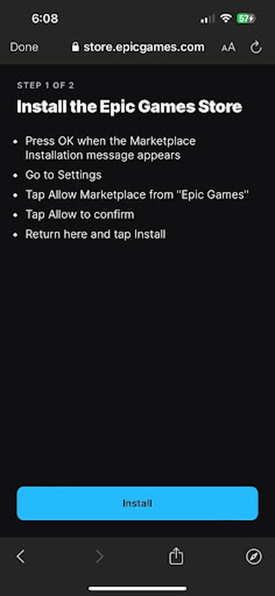 Ghid pas cu pas: Cum să descarci Epic Games Store pe iOS