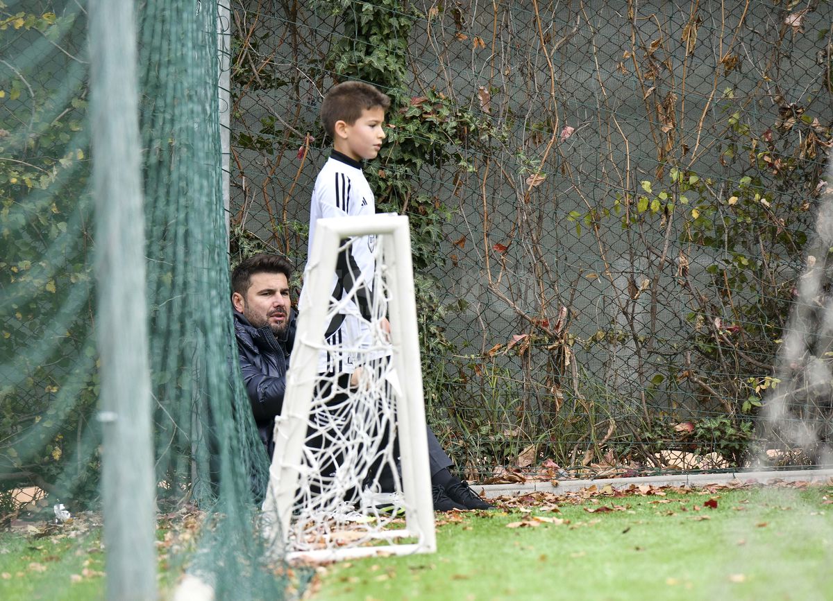 Tiago și Adrian Mutu, la meciul contra Rapidului