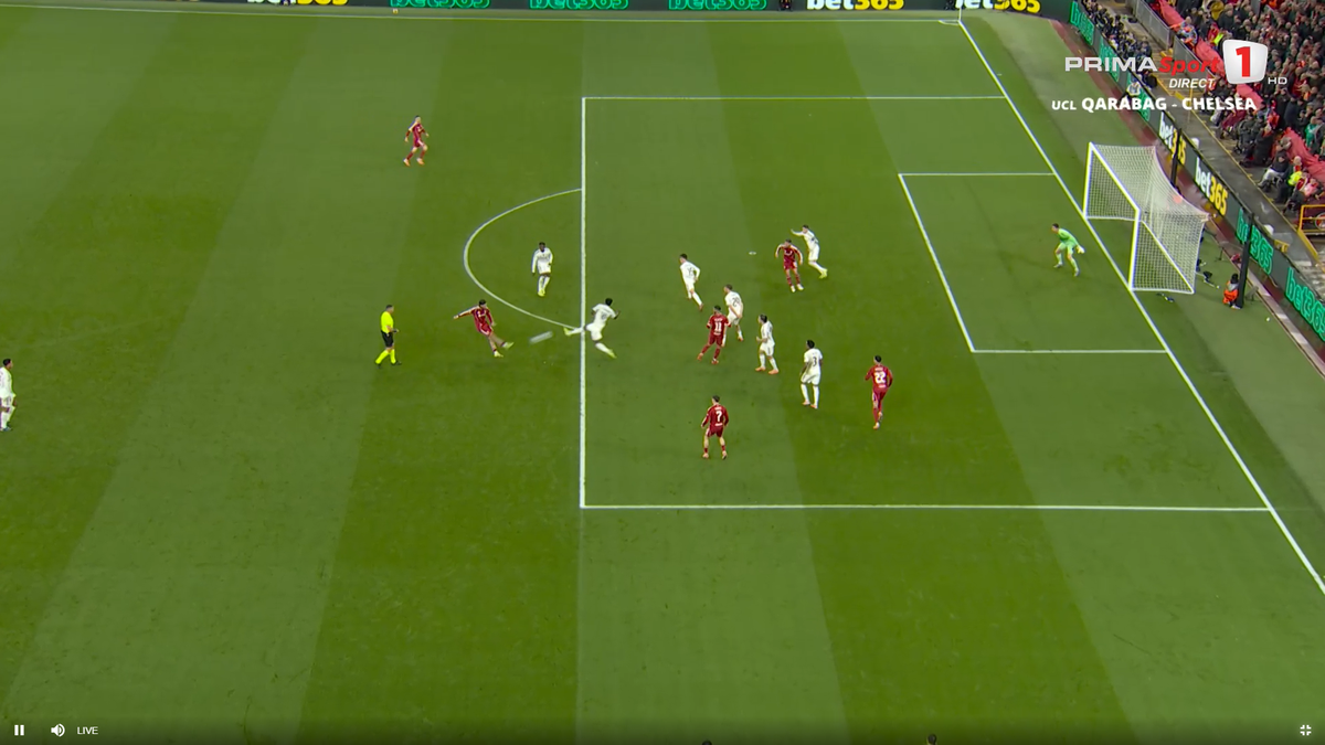 Mingea atinsă cu mâna de Tchouameni în Liverpool - Real Madrid