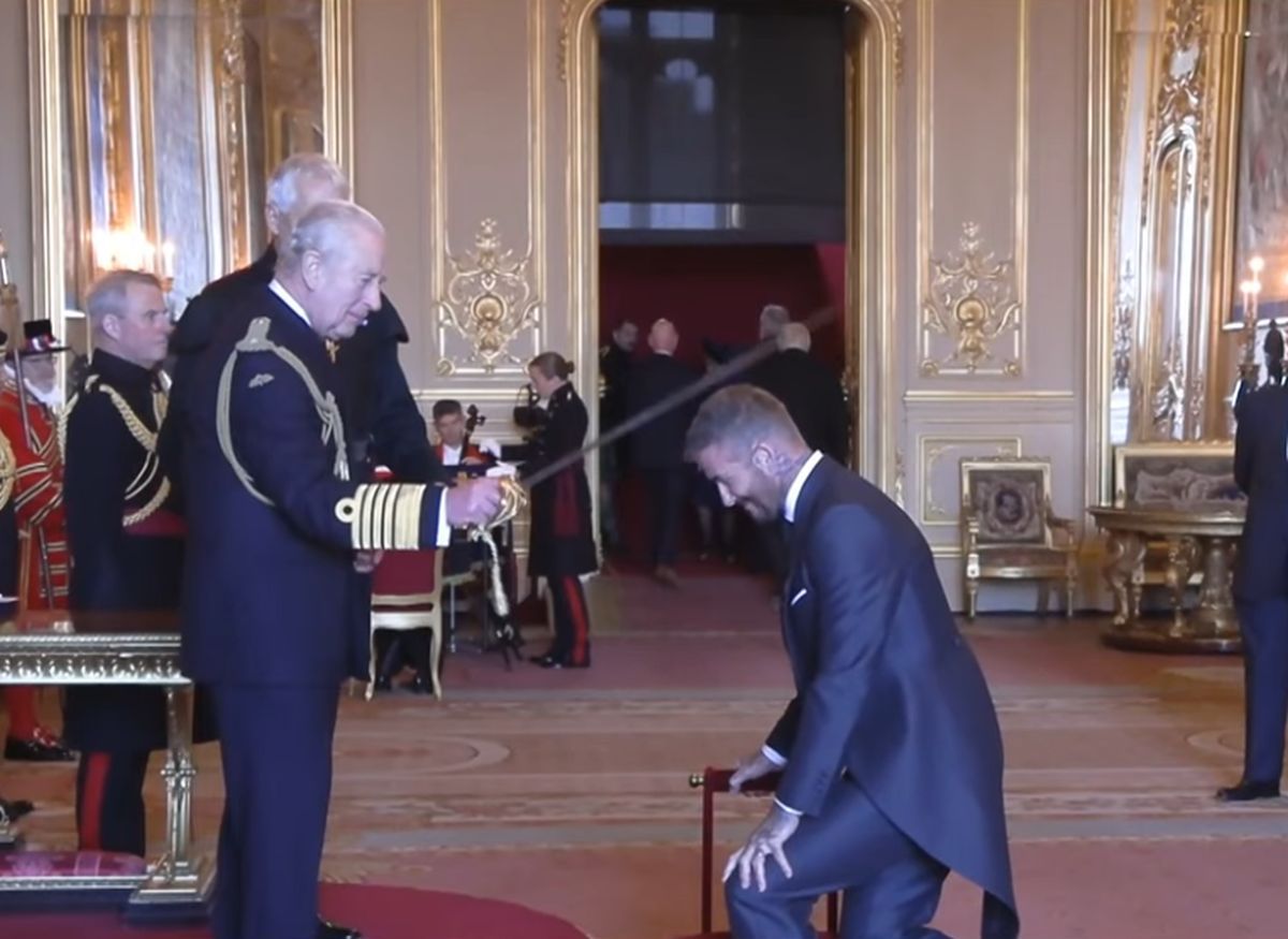 David Beckham, numit cavaler de Regele Charles