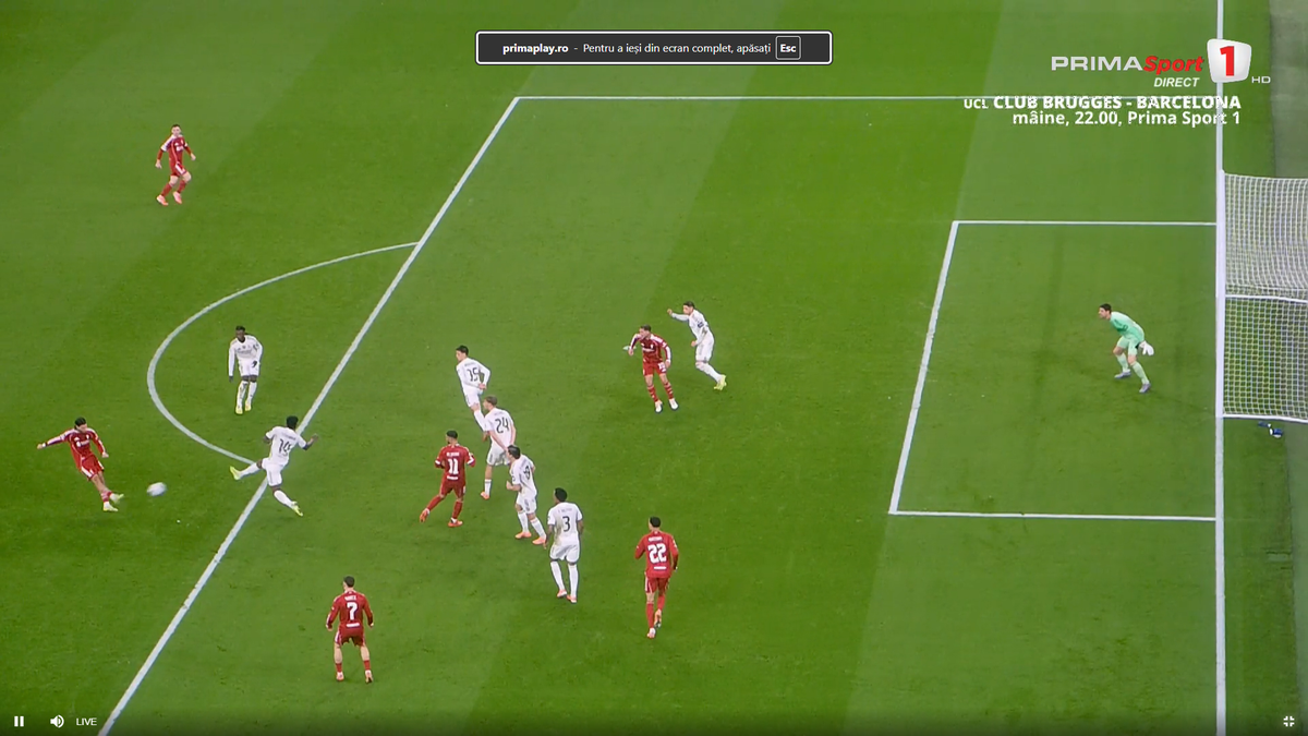 Mingea atinsă cu mâna de Tchouameni în Liverpool - Real Madrid