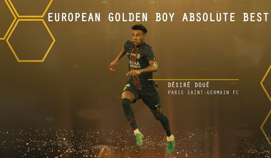 Desire Doue i-a învins, printre alții, pe Pau Cubarsi (Barcelona), Dean Huijsen și Arda Guler (Real Madrid), Myles Lewis-Skelly (Arsenal) și Estevao (Chelsea) Cine este cel mai bun fotbalist U20 al anului din lume » Ce premiu a luat jucătorul lui Cristi Chivu de la Inter + GSP.ro i-a indicat corect pe ambii câștigători!