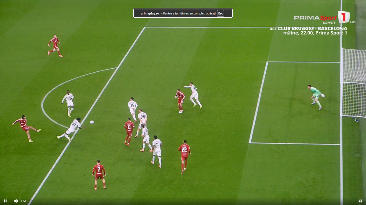 Mingea atinsă cu mâna de Tchouameni în Liverpool - Real Madrid