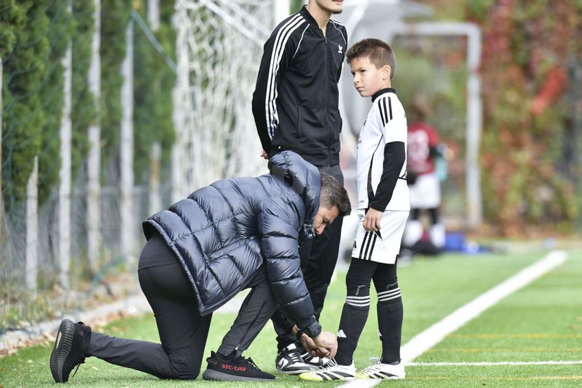 Adrian Mutu, alături de fiul său, Tiago / Foto: Cristi Preda GSP